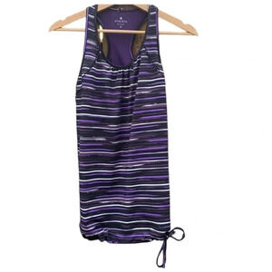 Athleta women's small purple athletic tank with built in bra